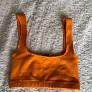 Zara neon orange tank